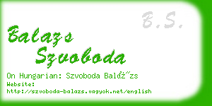 balazs szvoboda business card